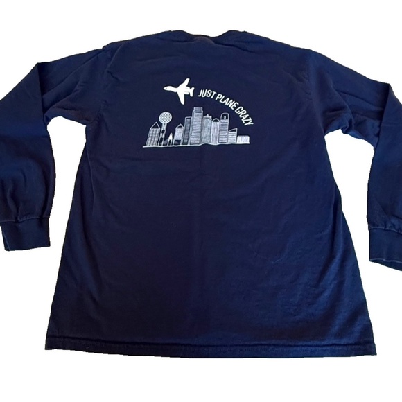 KDAL Business Jet "Just Plane Crazy" Long Sleeve T-Shirt; Medium - Picture 1 of 3